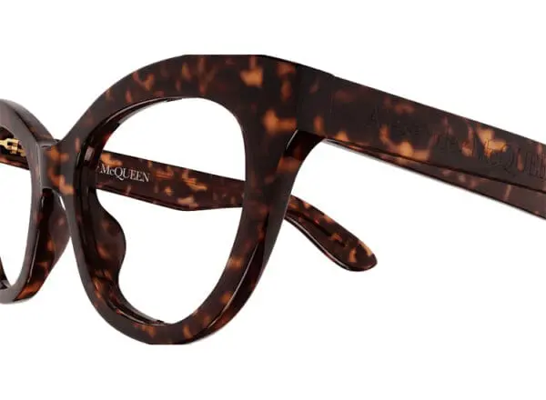 Alexander Mcqueen akiniai AM0395O 002 havana havana transpa 52 Akinių rėmeliai Moterims - Image 3