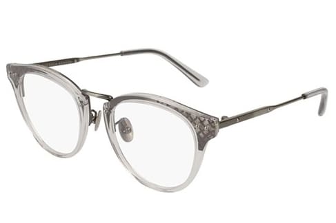Bottega Veneta BV0144O 002 grey silver transpare 49