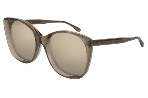 Bottega Veneta BV0149S 003 brown brown gold 54