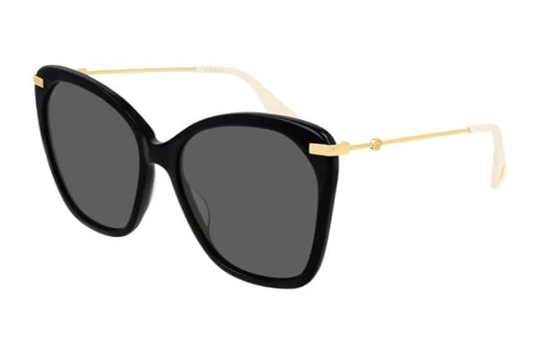 Gucci akiniai GG0510S 001 black gold grey 56 Akiniai nuo saulės Moterims Originalūs akiniai