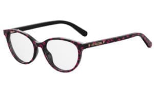 Moschino akiniai Mol525 EFA/17 BLK PTT FUCS 52 Akinių rėmeliai Moterims