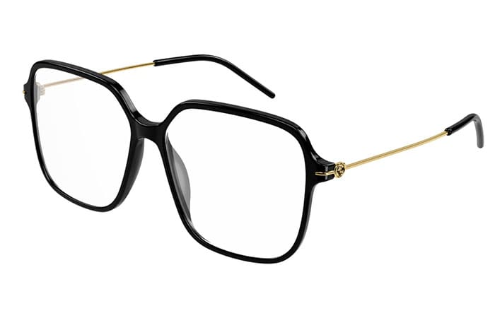 Gucci GG1271O 001 black gold transparen 56 Donna