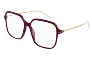 Gucci GG1271O 003 burgundy gold transpa 56