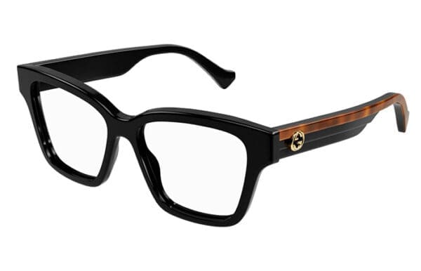 Gucci GG1302O 004 black havana transpar 55 Originalūs akiniai