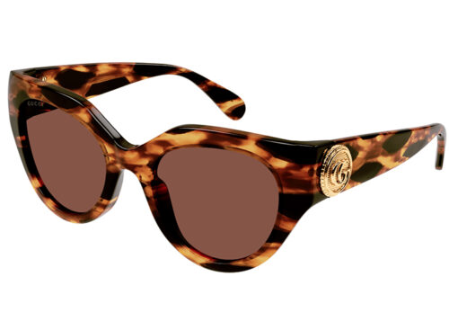 Gucci GG1408S 002 havana havana brown 52 Akiniai nuo saulės Moterims