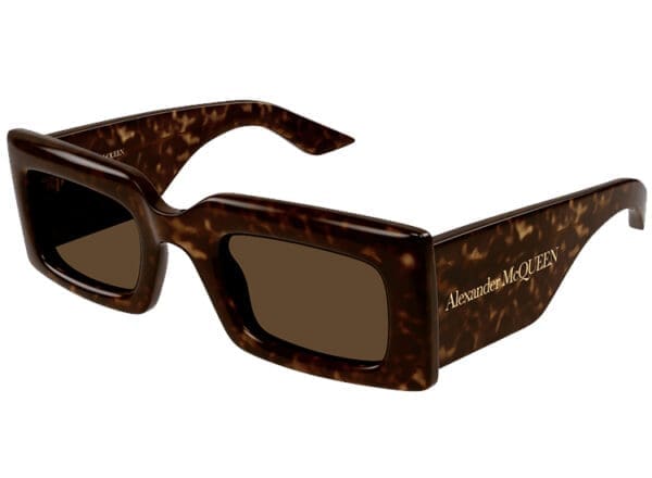 Alexander Mcqueen akiniai AM0433S 002 havana havana brown 50 Akiniai nuo saulės Moterims Originalūs akiniai