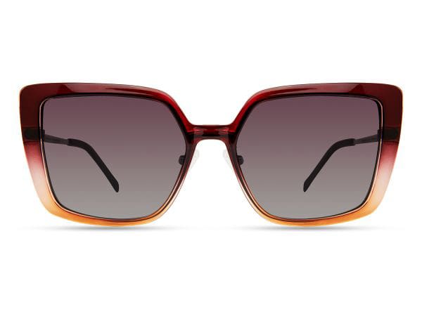 Estheroptica Akiniai MODO akiniai LUNA CLIP-ON rose gold aubergine donna