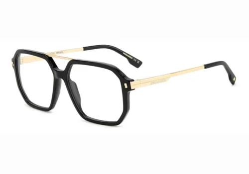 Akinių rėmeliai Vyrams DSquared2 D2 0123 2M2/14 BLACK GOLD originalūs