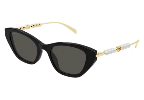 Akiniai nuo saulės Moterims Gucci GG1968S  001 black gold grey originalūs