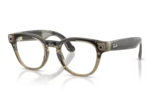 Ray-Ban Meta Scriber Optics 7002 8531 49 GEN2 Rėmeliai permatomi blizgūs Taupe spalva (skaidrūs polikarbonatiniai lęšiai)