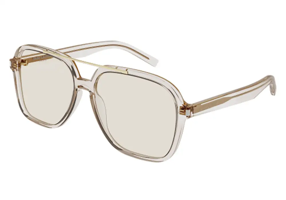 Saint Laurent SL 545 002 beige yellow 58 Akiniai nuo saulės Moterims